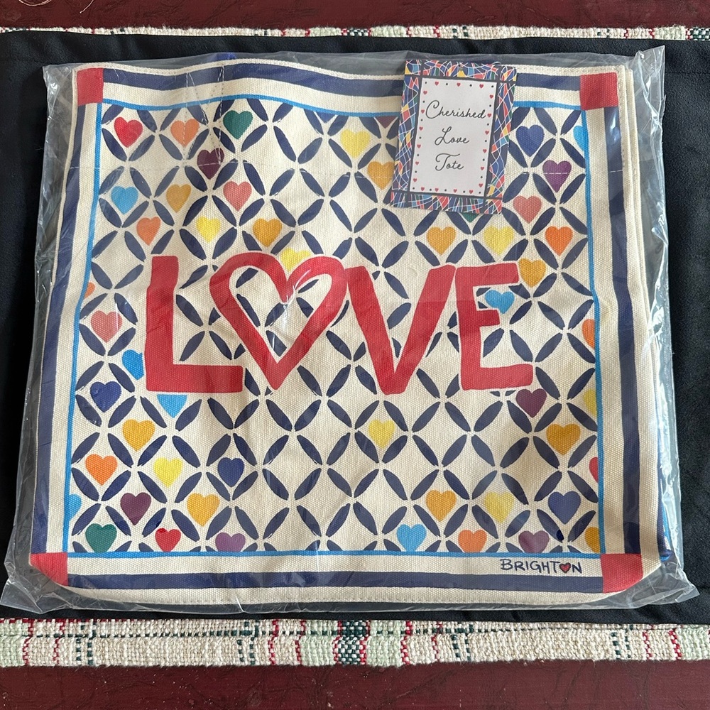 Brighton Love Canvas Tote 🦩 NWT